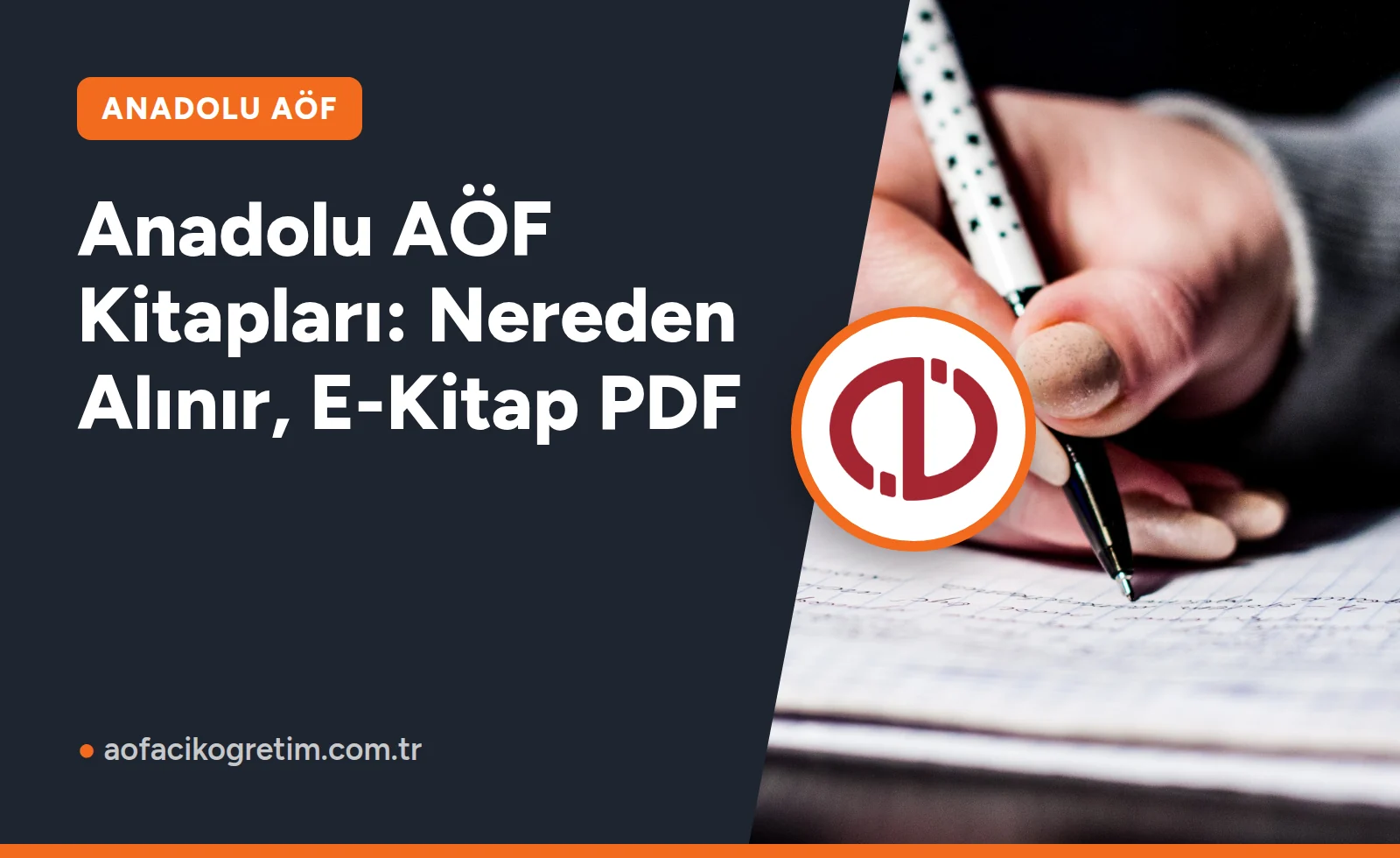 Anadolu AÖF Kitapları: Nereden Alınır, E-Kitap PDF