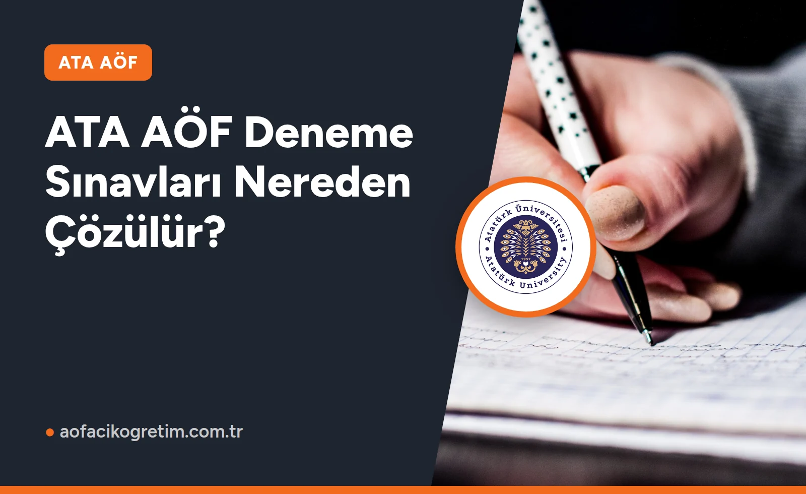 ATA AÖF Deneme Sınavları Nereden Çözülür?