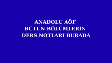 Anadolu Üniversitesi Çıkmış Sorular